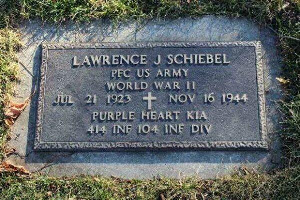 LAWRENCE J SCHIEBEL MEMORIAL CEMETERY STONE