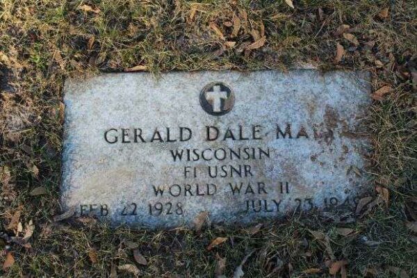 GERALD DALE MANS MEMORIAL CEMETERY STONE