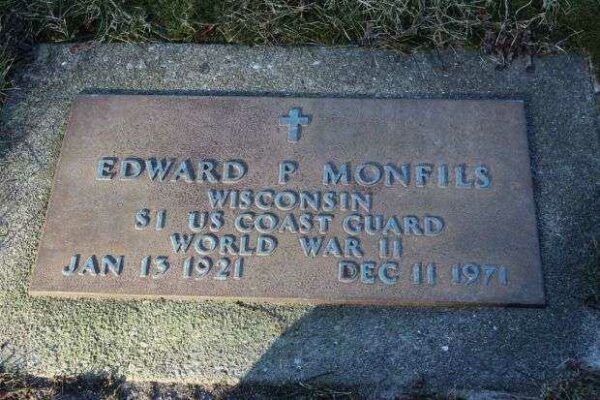 EDWARD P MONFILS MEMORIAL CEMETERY STONE