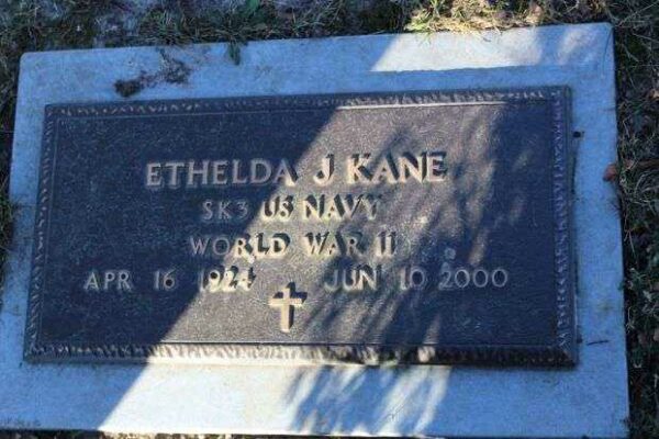 ETHELDA J KANE MEMORIAL CEMETERY STONE