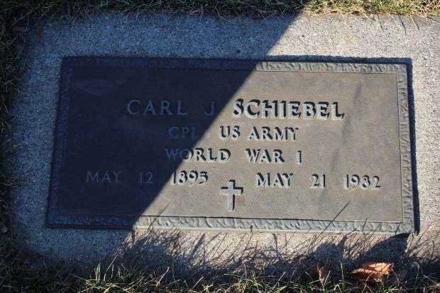 CARL J SCHIEBEL MEMORIAL CEMETERY STONE