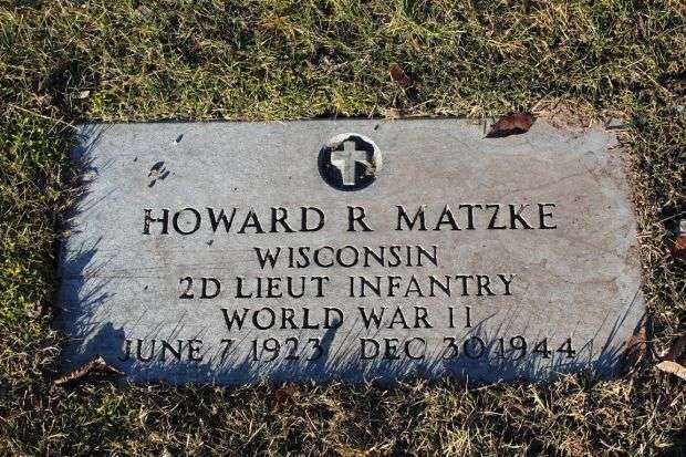HOWARD R MATZKE MEMORIAL CEMETERY STONE