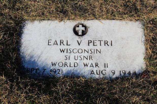 EARL V PETRI MEMORIAL CEMETERY STONE