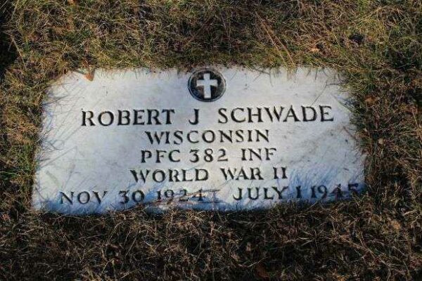 ROBERT J SCHWADE MEMORIAL CEMETERY STONE