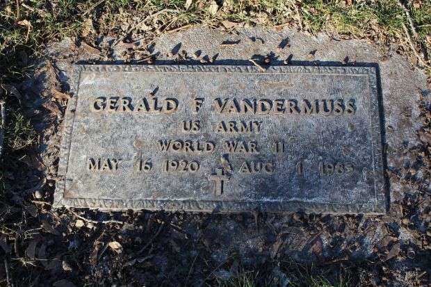 GERALD F VANDERMUSS MEMORIAL CEMETERY STONE