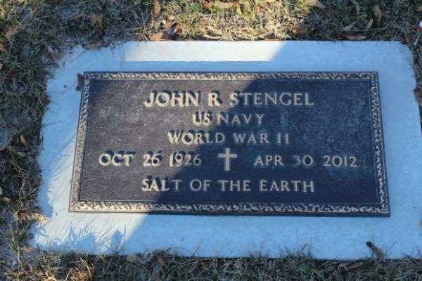 JOHN R STENGEL MEMORIAL CEMETERY STONE
