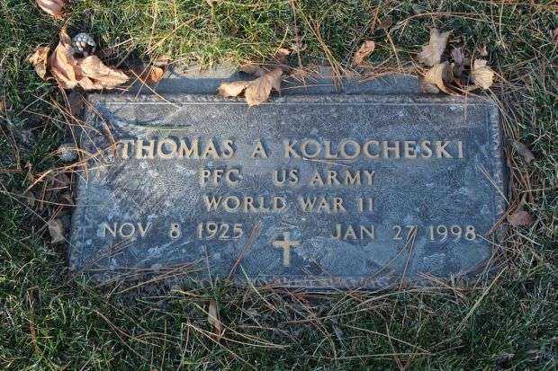 THOMAS A KOLOCHESKI MEMORIAL CEMETERY STONE