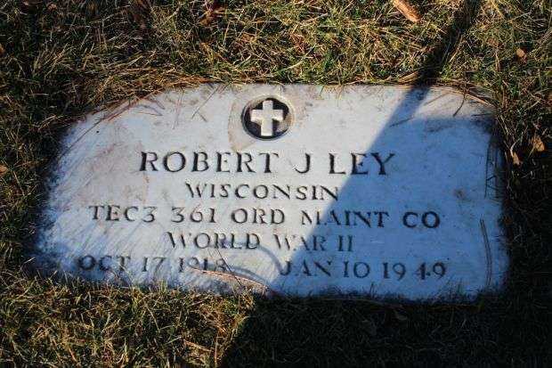 ROBERT J LEY MEMORIAL CEMETERY STONE