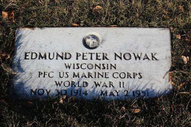 EDMUND PETER NOWAK MEMORIAL CEMETERY STONE
