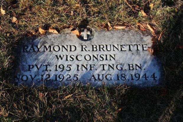 RAYMOND R. BRUNETTE MEMORIAL CEMETERY STONE