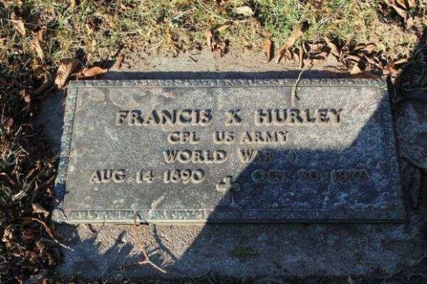 FRANCIS X HURLEY MEMORIAL CEMETERY STONE
