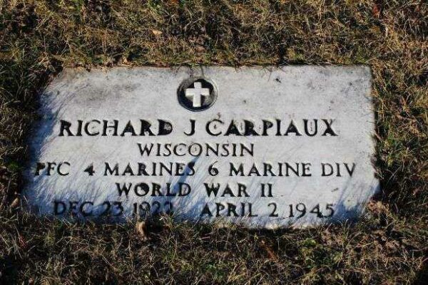 RICHARD J CARPIAUX MEMORIAL CEMETERY STONE