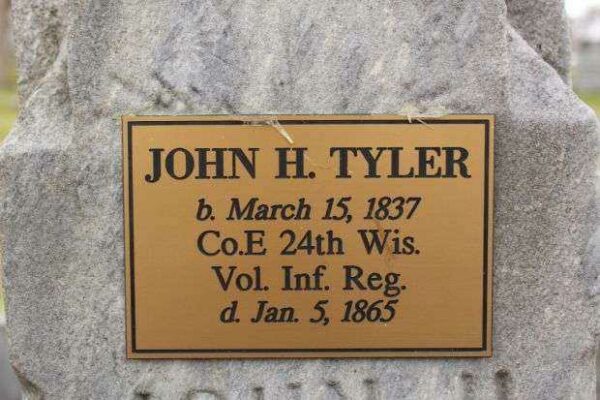 JOHN H. TYLER WAR MEMORIAL PLAQUE
