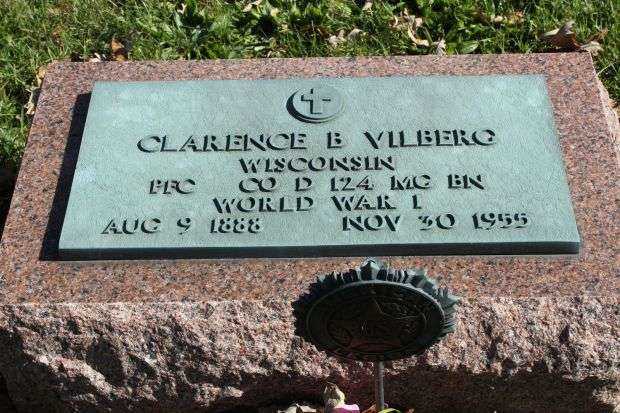 CLARENCE B VILBERG MEMORIAL CEMETERY STONE