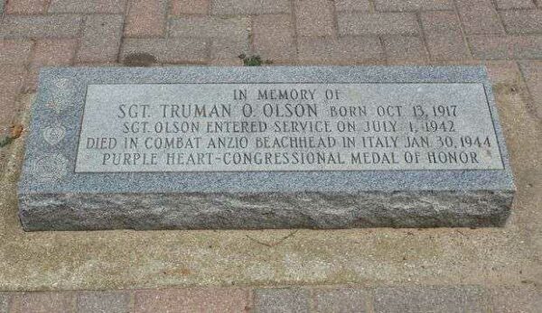 SGT. TRUMAN O. OLSON MEDAL OF HONOR WAR MEMORIAL