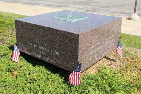 AMERICAN LEGION POST 356 MEMORIAL SUNDIAL SIDE D