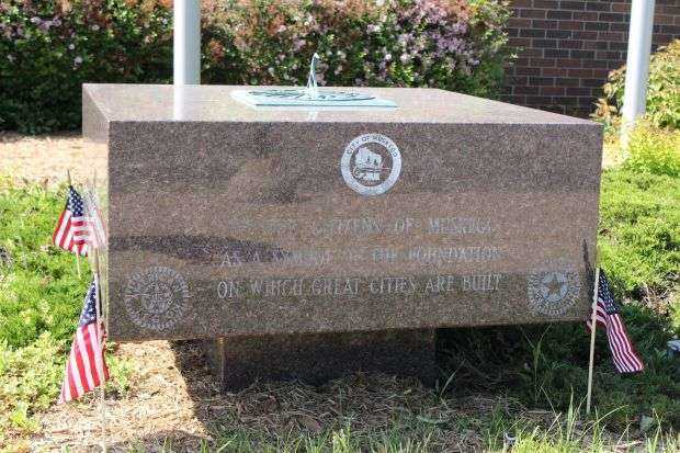 AMERICAN LEGION POST 356 MEMORIAL SUNDIAL SIDE B