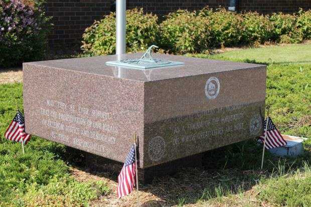 AMERICAN LEGION POST 356 MEMORIAL SUNDIAL SIDE A