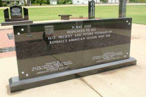 KENDALL AREA VETERANS MEMORIAL LAZER MURAL BACK