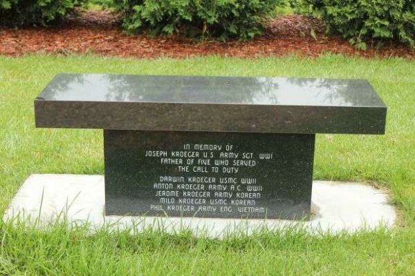 KENDALL AREA VETERANS MEMORIAL BENCH C