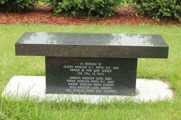 KENDALL AREA VETERANS MEMORIAL BENCH C