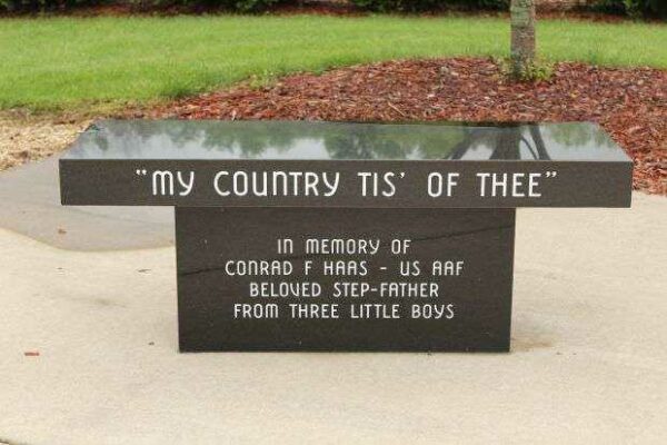 KENDALL AREA VETERANS MEMORIAL BENCH B