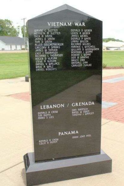 KENDALL AREA VETERANS MEMORIAL STONE I