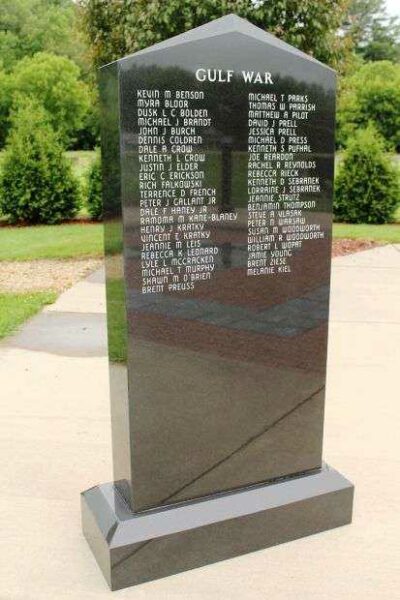 KENDALL AREA VETERANS MEMORIAL STONE E