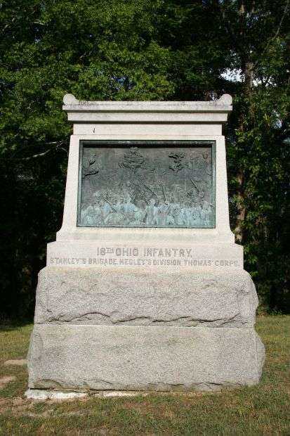 18TH OHIO iNFANTRY WAR MEMORIAL