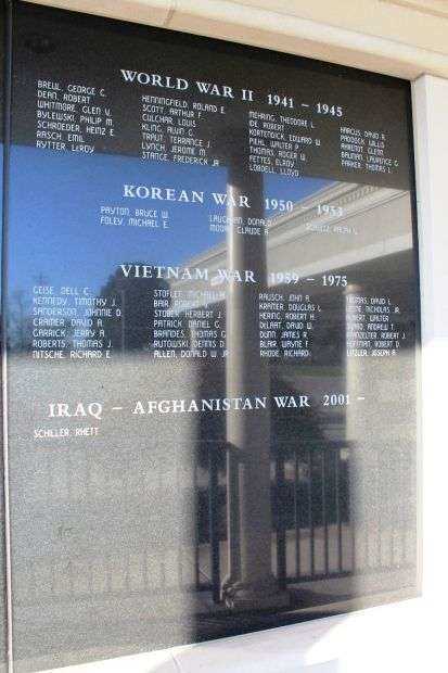 BURLINGTON WAR VETERANS HONOR ROLL MEMORIAL PANEL C