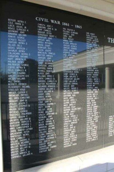 BURLINGTON WAR VETERANS HONOR ROLL MEMORIAL PANEL A