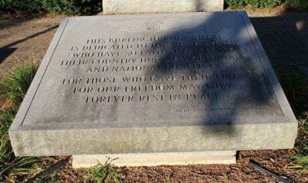 BURLINGTON WAR VETERANS MEMORIAL