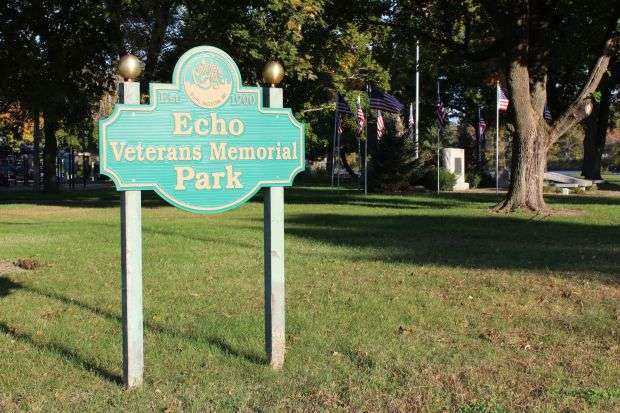 ECHO VETERANS MEMORIAL PARK MARKER