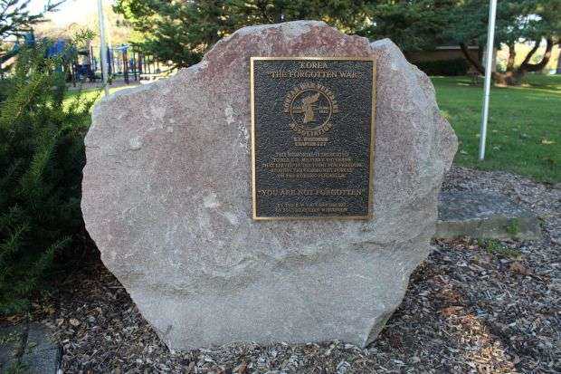 BURLINGTON KOREAN WAR MEMORIAL CLOSEUP