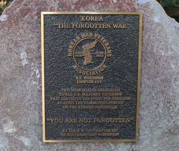BURLINGTON KOREAN WAR MEMORIAL PLAQUE