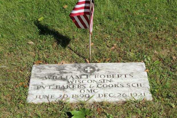 WILLIAM F. ROBERTS MEMORIAL CEMETERY STONE