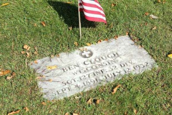 BEN CLOUGH MEMORIAL CEMETERY STONE