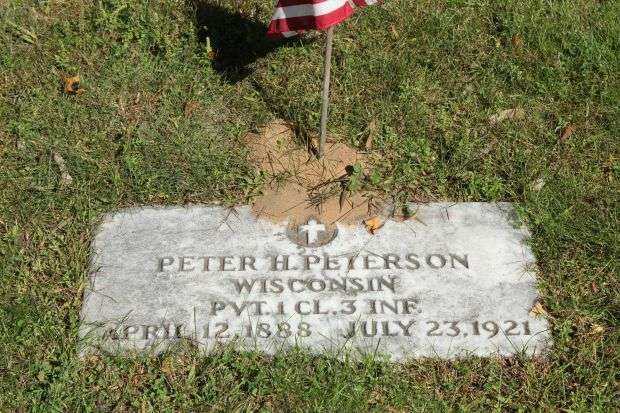 PETER H. PETERSON MEMOIRAL CEMETERY STONE