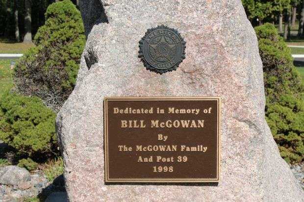 BILL MCGOWAN MEMORIAL PLAQUE