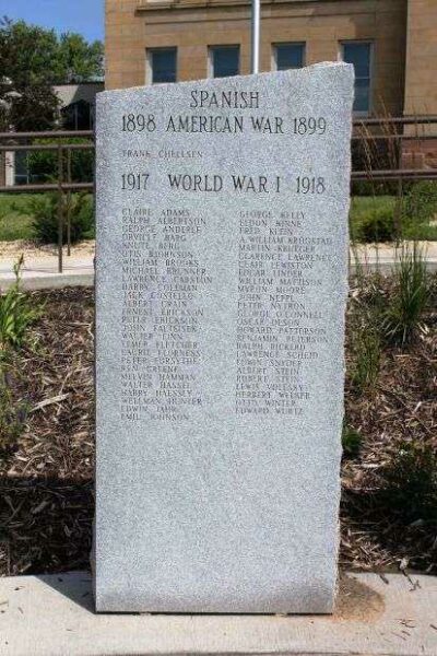 PIERCE COUNTY WAR VETERANS MEMORIAL STONE B
