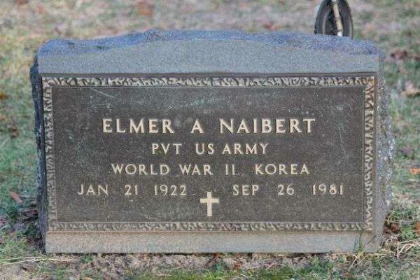 ELMER A NAIBERT MEMORIAL CEMETERY STONE