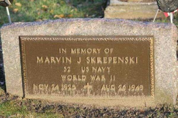 MARVIN J SKREPENSKI MEMORIAL CEMETERY STONE