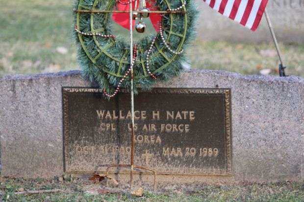 WALLACE H NATE MEMORIAL CEMETERY STONE