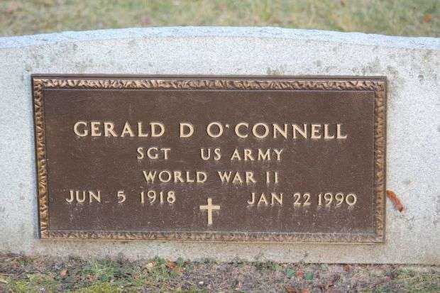 GERALD D O’CONNELL MEMORIAL CEMETERY STONE
