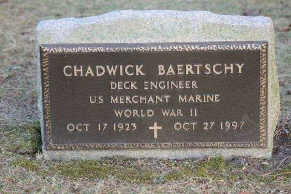 CHADWICK BAERTSCHY MEMORIAL CEMETERY STONE