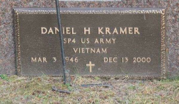DANIEL H KRAMER MEMORIAL CEMETERY STONE