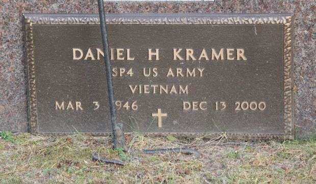 DANIEL H KRAMER MEMORIAL CEMETERY STONE