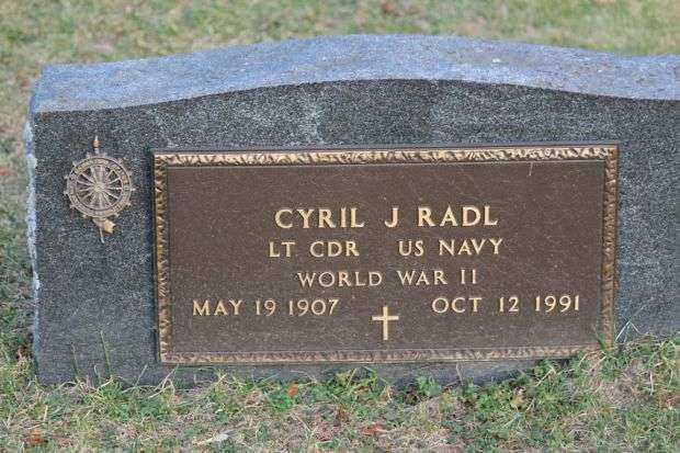 CYRIL J RADL MEMORIAL CEMETERY STONE