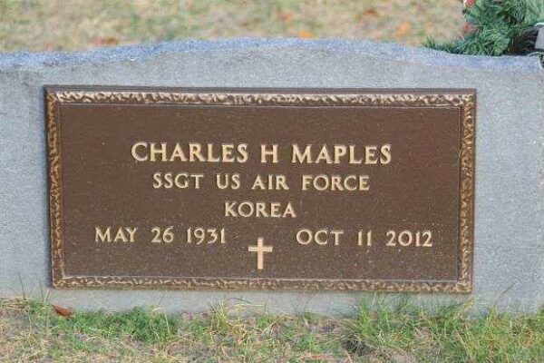 CHARLES H MAPLES MEMORIAL CEMETERY STONE