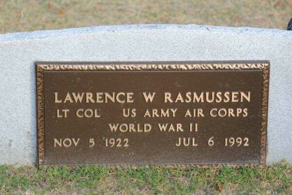 LAWRENCE W RASMUSSEN MEMORIAL CEMETERY STONE